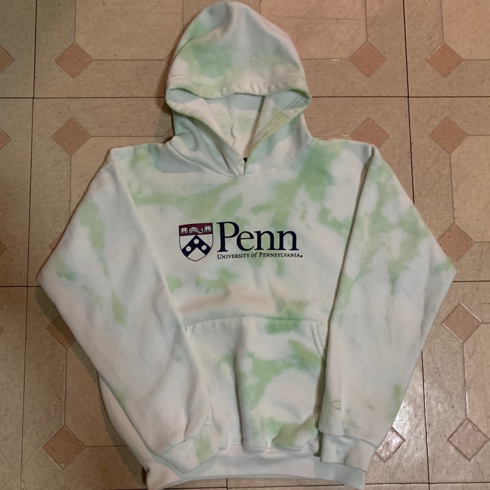 Vintage University of Pennsylvania Tie Dye Hoodie - Picture 1 of 4